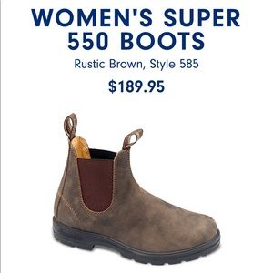 ISO blundstone super 550 boots in rustic brown